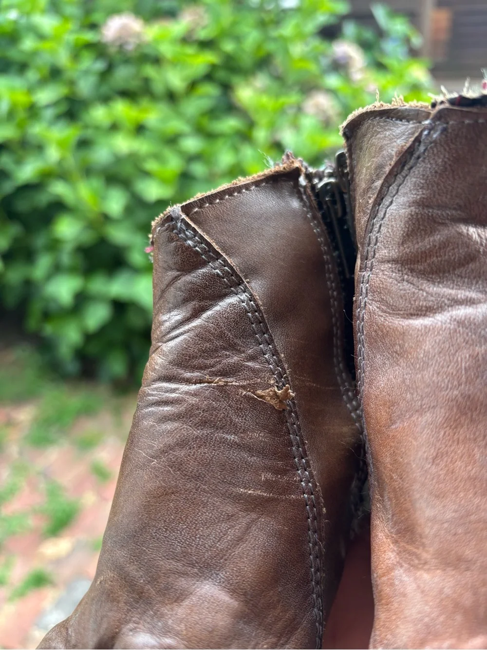 FreeBird Women's Brown Leather Lace-Up Block Heel Ankle Boots